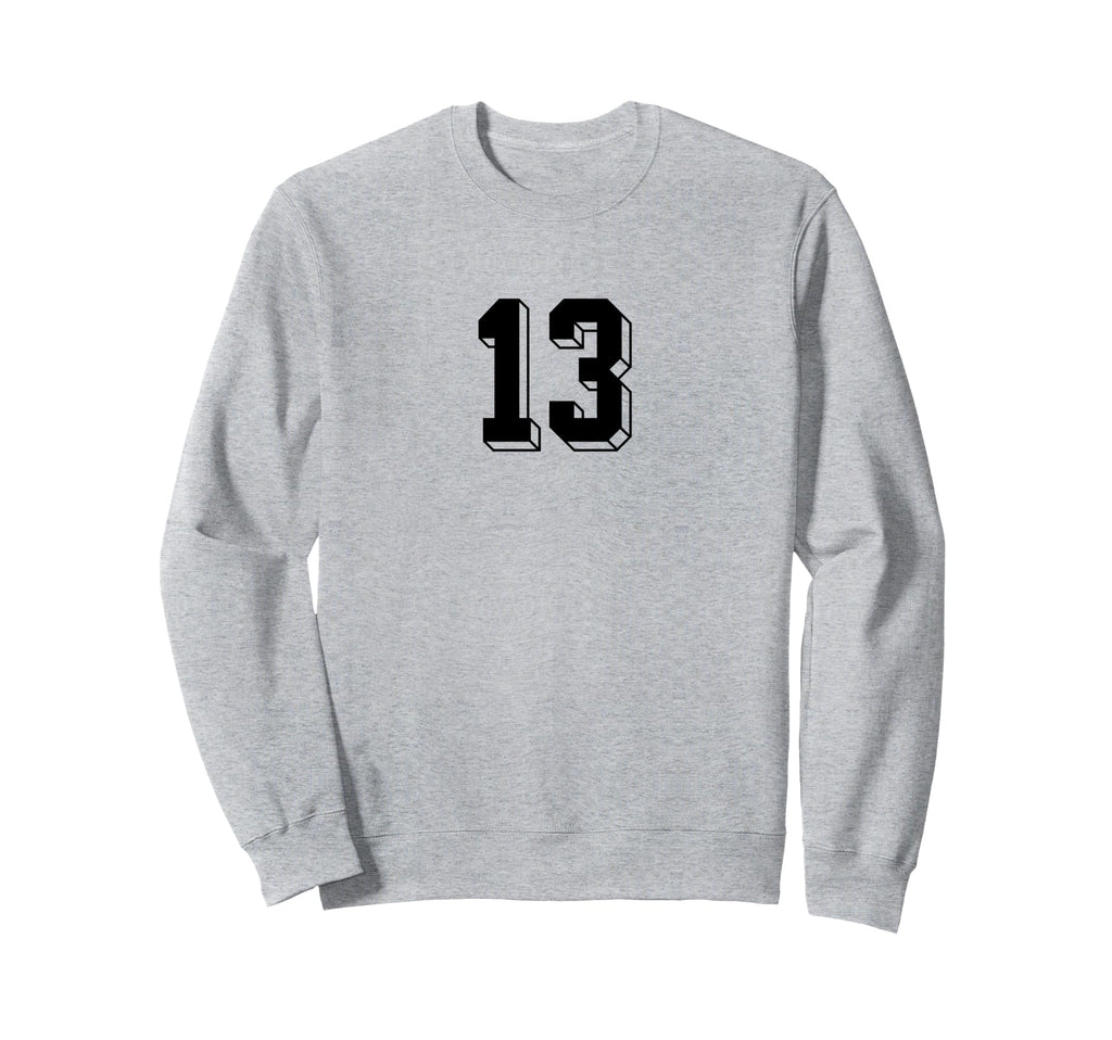 Number 13 80S 90S Soccer Team Jersey Sweatshirt - Trendy Graphic Unisex