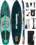Bigfly 11'6×35" Super Wide Inflatable Stand Up Paddle Board, Ultra Stable Wide SUP for 2+1 People/Family/Big Size, 100L Backpack, All-Round Sup Board, US Big Fin