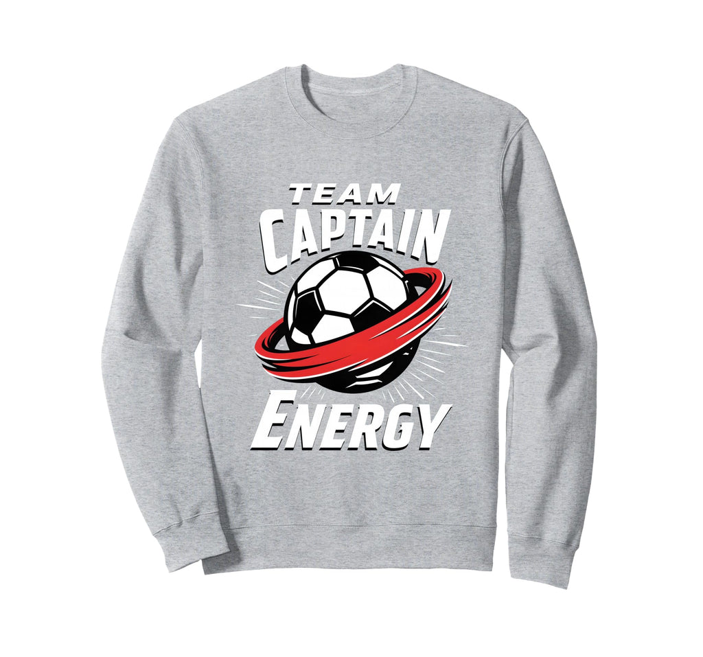 Team Captain Energy Soccer Sweatshirt - Novelty Apparel for Adults