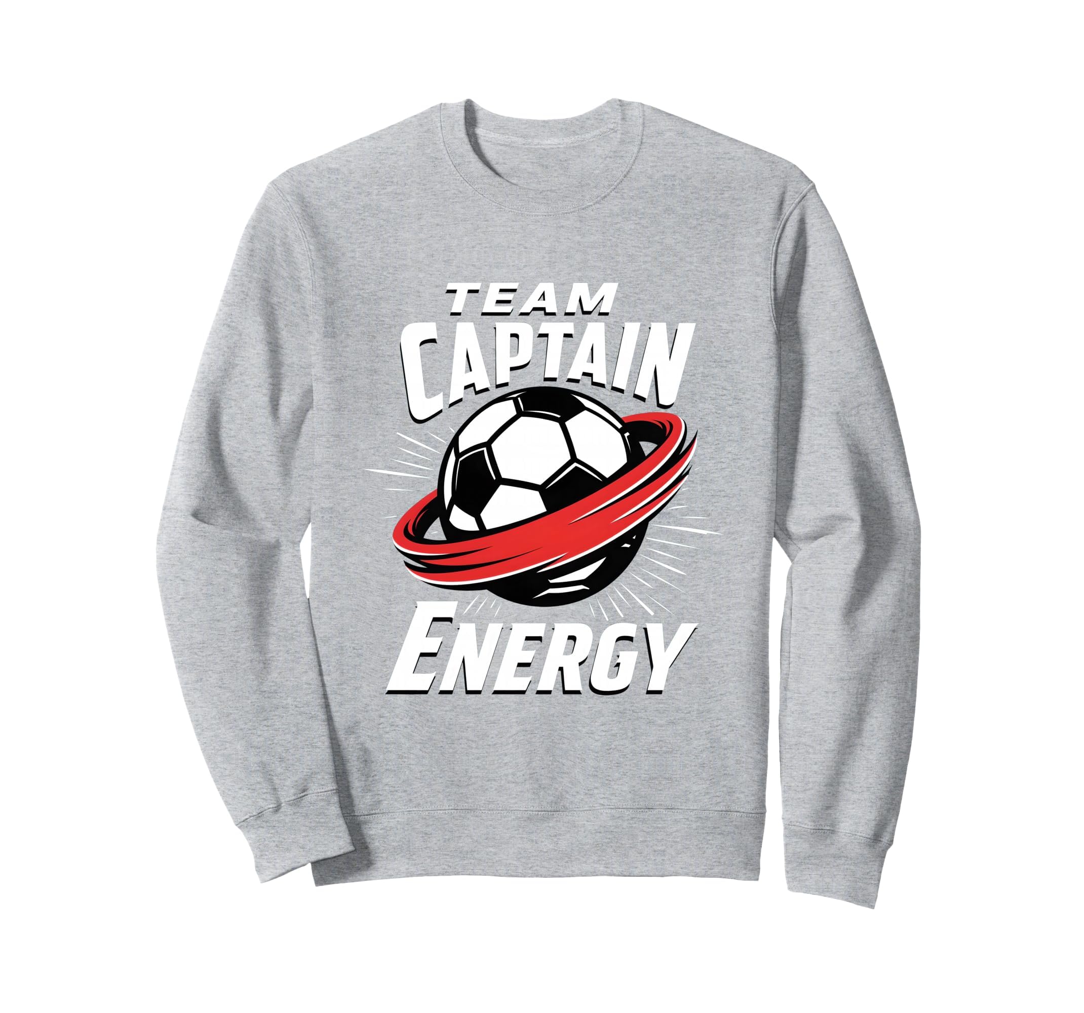Team Captain Energy Soccer Sweatshirt - Novelty Apparel for Adults