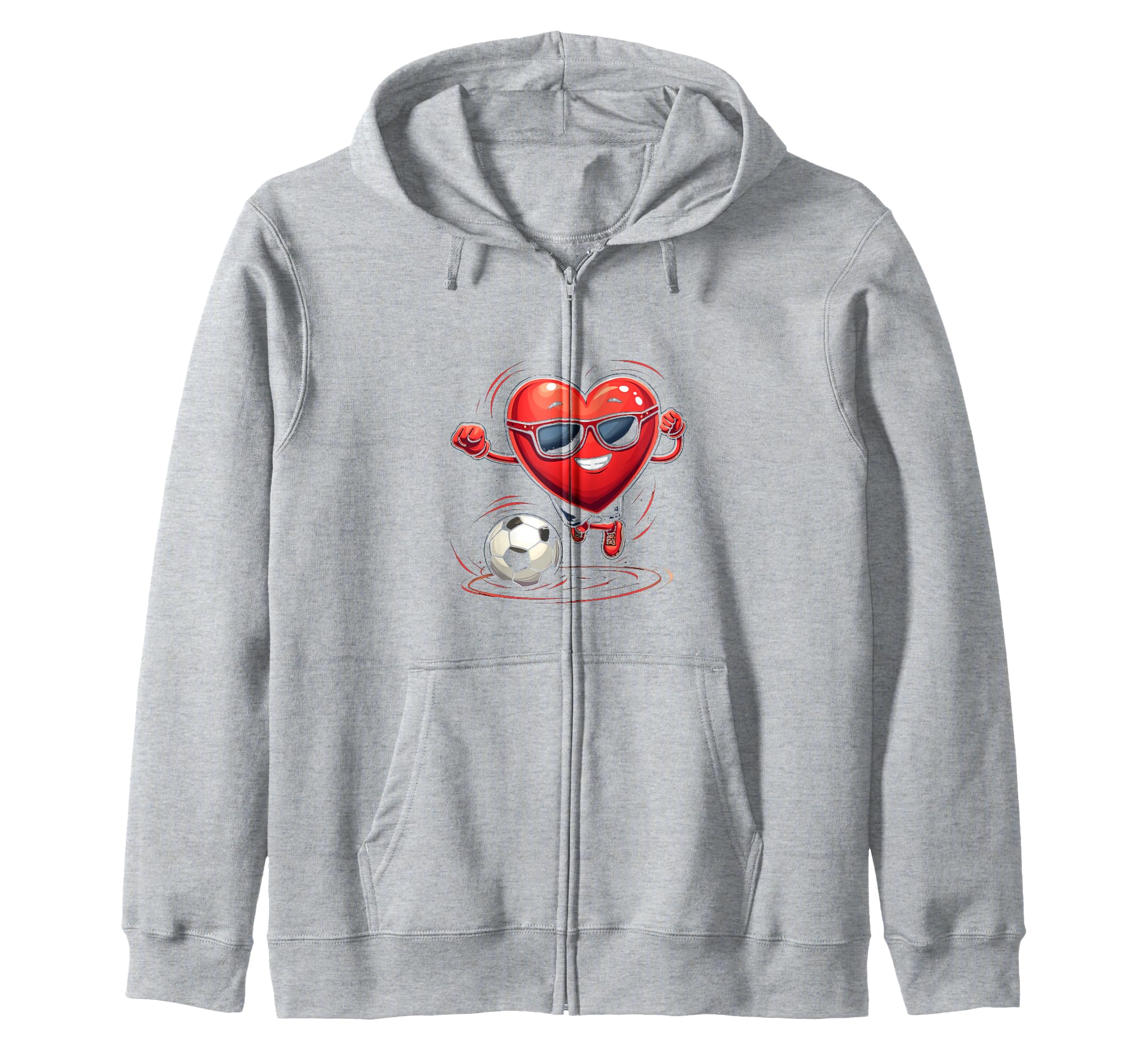 Soccer Heart Gift Sweatshirt - Trendy Graphic Men Women