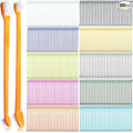 300 Pcs Dog Toothbrush Cat Tooth Brushes Bulk, Double Sided Brushing Kit, Teeth Cleaning Kit Soft Bristles Long Handle, Pet Tooth Brush for Small to Large Dog, Cat, Puppy & Kitten, 10 Colors