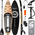 SereneLife Inflatable Stand Up Paddle Board with Premium SUP Accessories – Wide Stable Design with Non-Slip EVA Deck Pad for Adults and Youth of All Skill Levels, 350 lbs Capacity