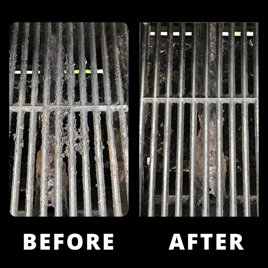 Grill Rescue BBQ Replaceable Cleaning Head, Bristle Free - Durable and Unique Grate Scraper Tools for Cast Iron or Stainless-Steel Grates, Barbecue Cleaner