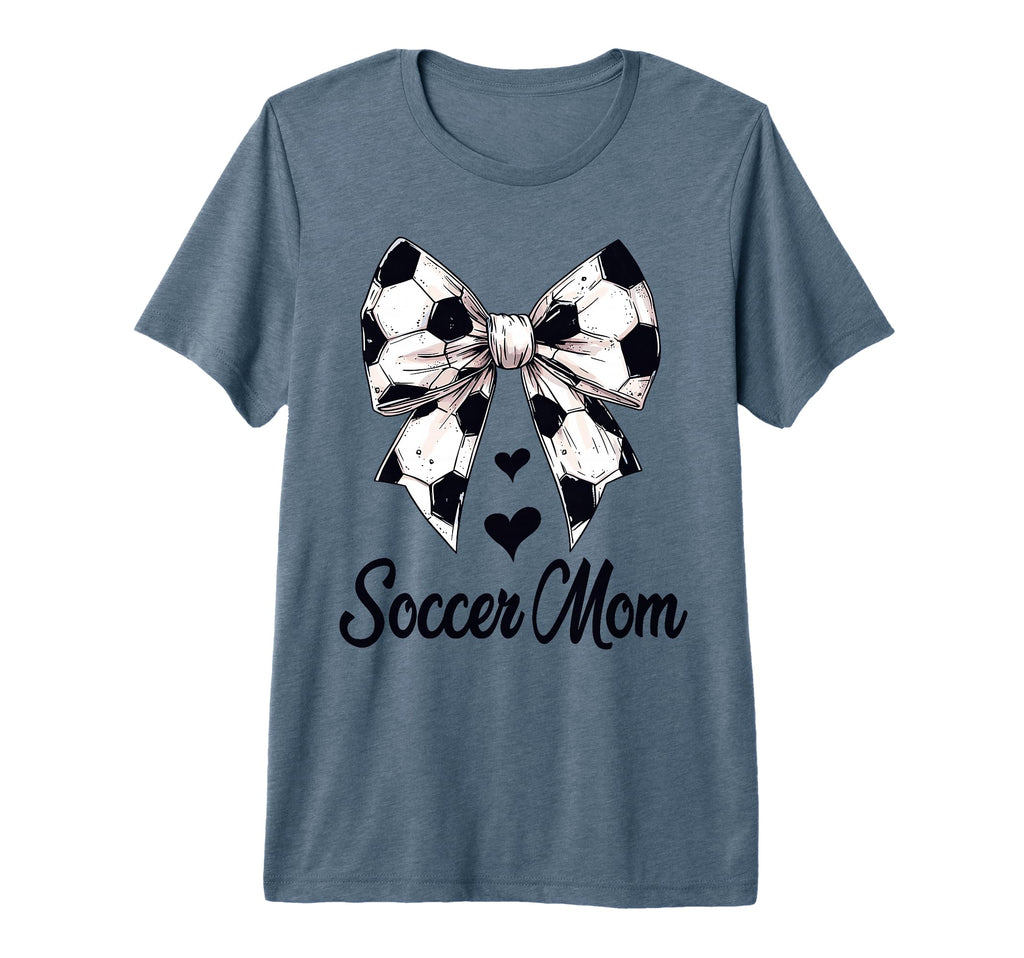Soccer Mom Coquette Bow Soccer Lovers T-Shirt - Streetwear Style Unisex