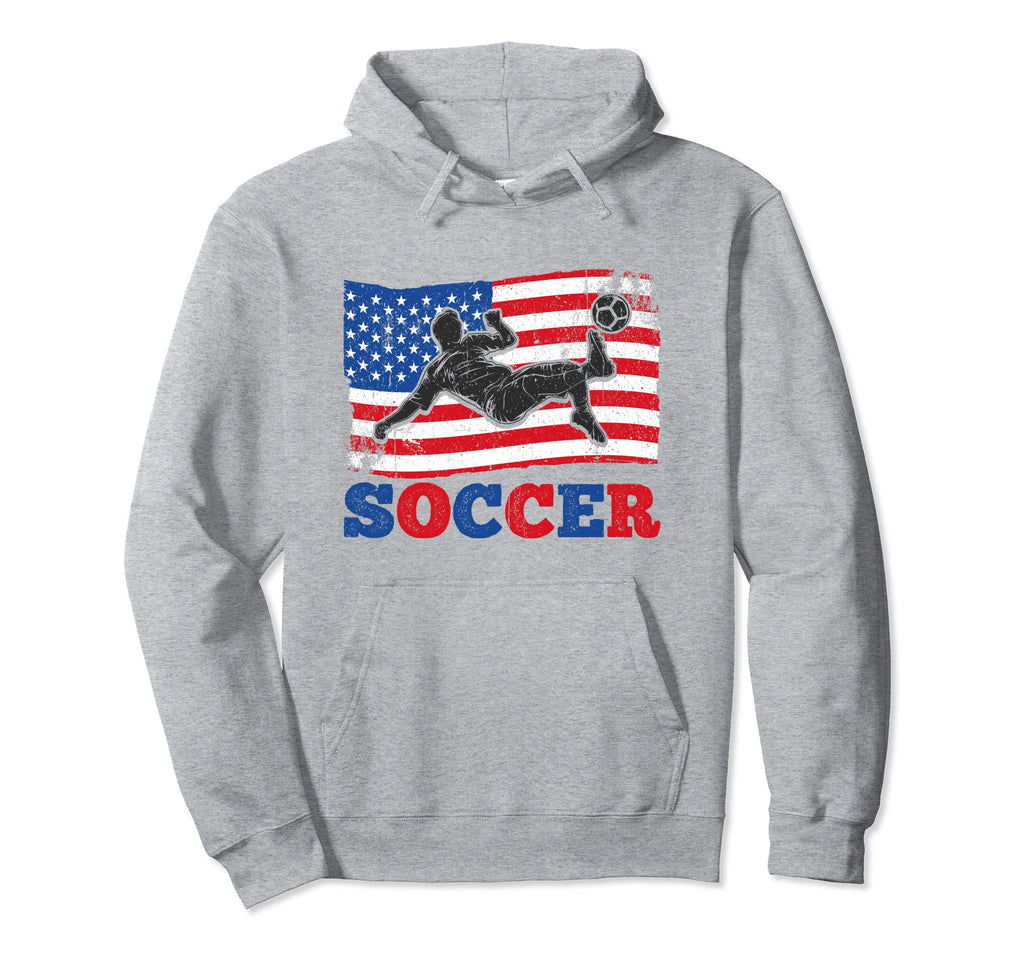 Soccer Us Flag Athlete Sports Football Hoodie - Streetwear Style Men Women