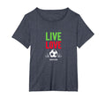 Live Love Soccer Inspiring Sports Fan T-Shirt - Custom Art Print Unisex