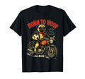 Pug Dog Motorbike Love Footbal Soccer T-Shirt - Custom Art Print Unisex