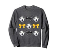 Soccer Ball Bows Womens Soccer Sweatshirt - Graphic Print for Adults