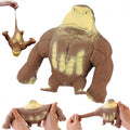 Stretchy Glue-Sand Filled Rubber Gorilla, Latex Gorilla Soft Decompression Doll Toy,Squishy Monkey Toy, Animal High-Elastic Stretchable, Decompression Toy for Adults and Children (Gorilla--L)