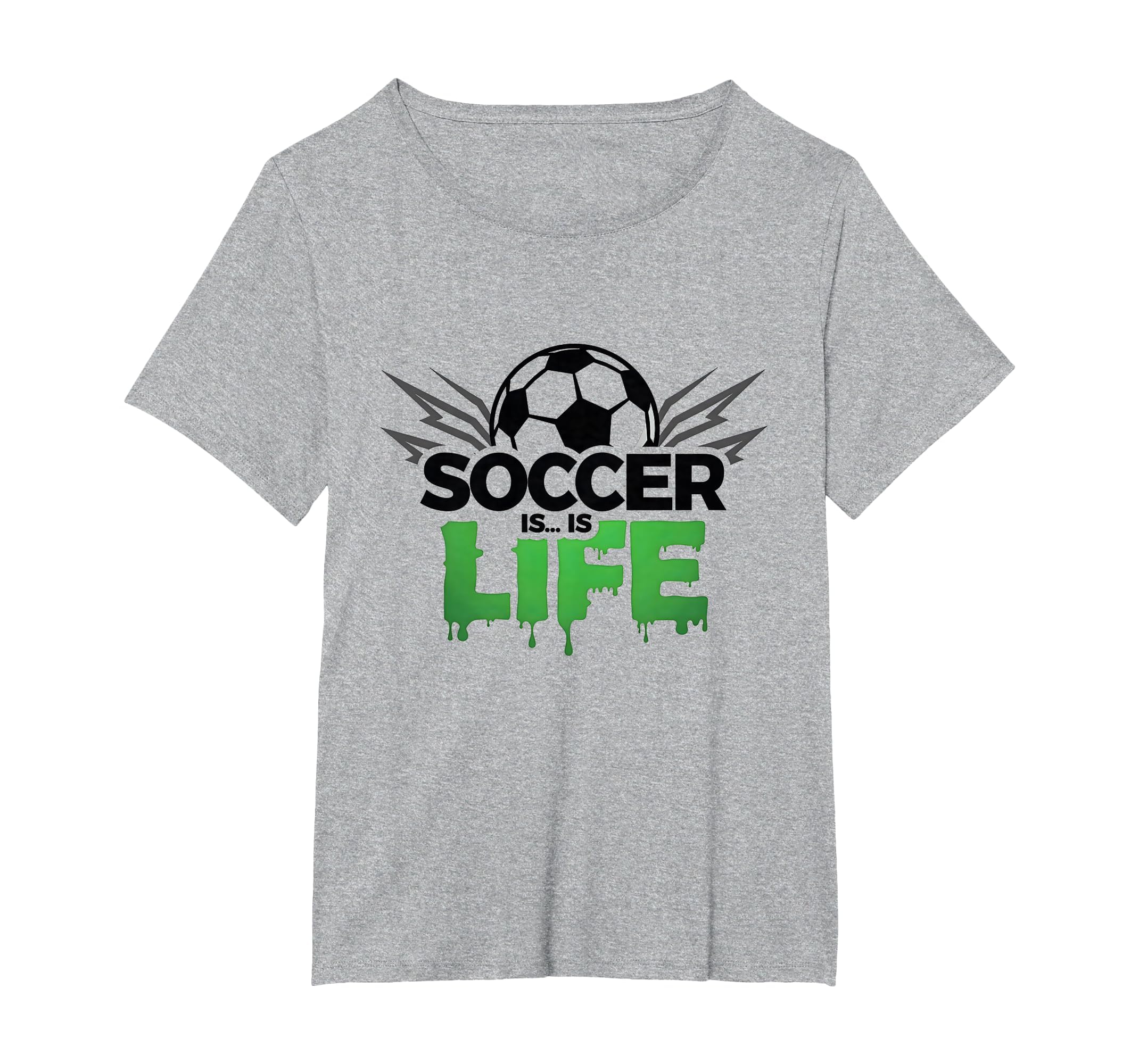 Soccer Is Life Passionate Fan Sports T-Shirt - Custom Art Print Men Women