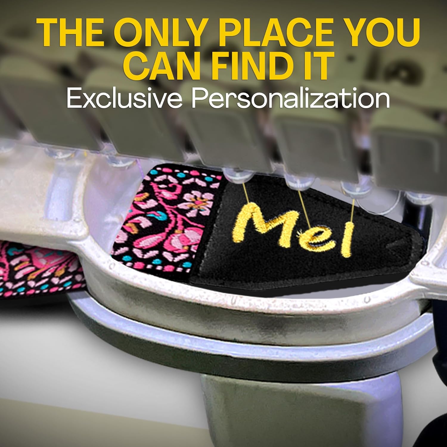 Personalized Embroidered Red Woven Camera Strap