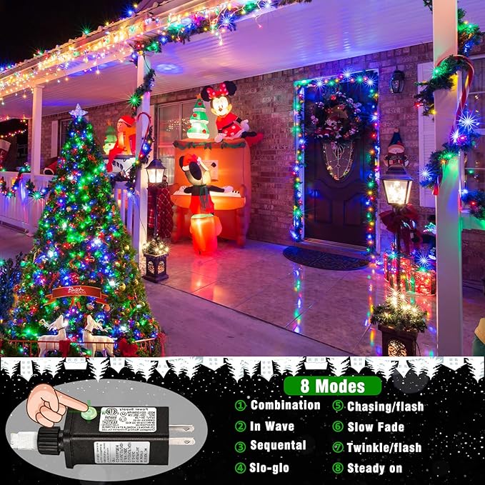 66ft Easter Lights Outdoor Waterproof, 200 LED Pastel Lights for Easter Clear Wire with 8 Modes, Plug in Pastel Fairy String Light for Indoor Outdoor Tree Spring Home Party Garden Decorations