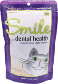Smile Daily Dental Health Soft Chews for Cats, Support Healthy Teeth and Fresh Tongue with Catnip and Green Tea, Prebiotics, and Chlorophyll for Fresh Breath, 10.5 oz