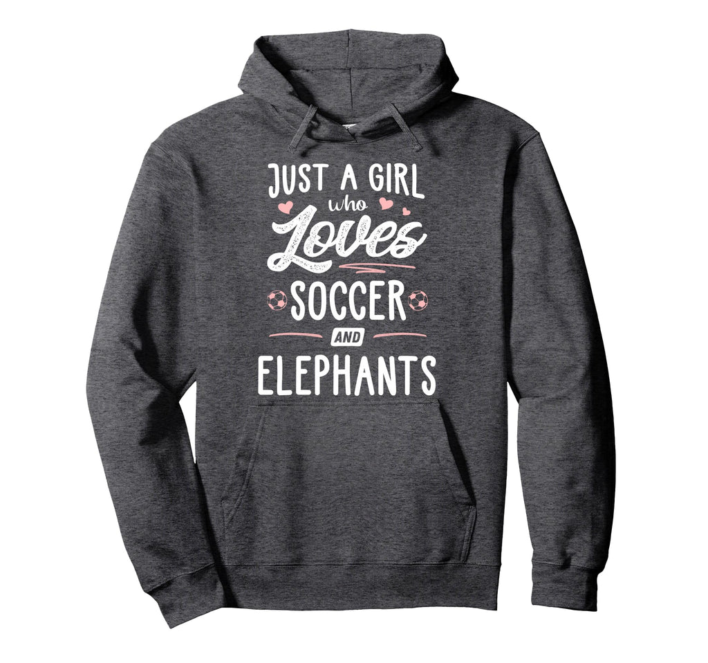 Just Who Loves Soccer And Elephants Hoodie - Custom Art Print Men Women