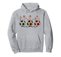 Soccer Mimi Grandma Wildflower Floral Hoodie - Novelty Apparel Unisex