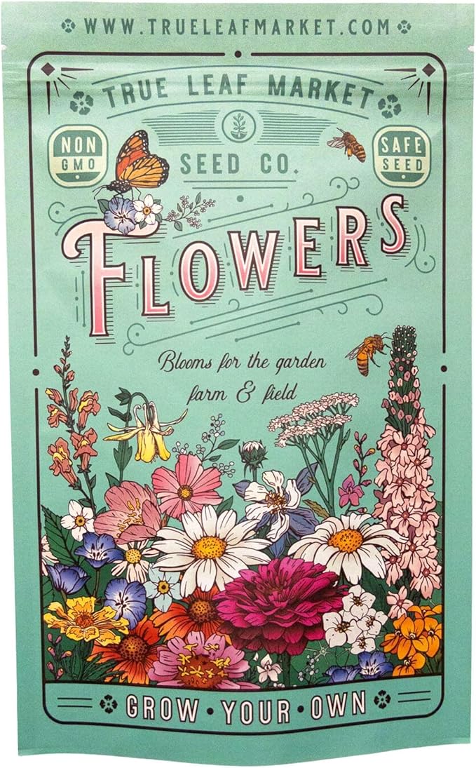 All Annual Wildflower Mix Seed for Planting by GreenHaven Gardens - 1 lb Bulk Non-GMO Seed Mix