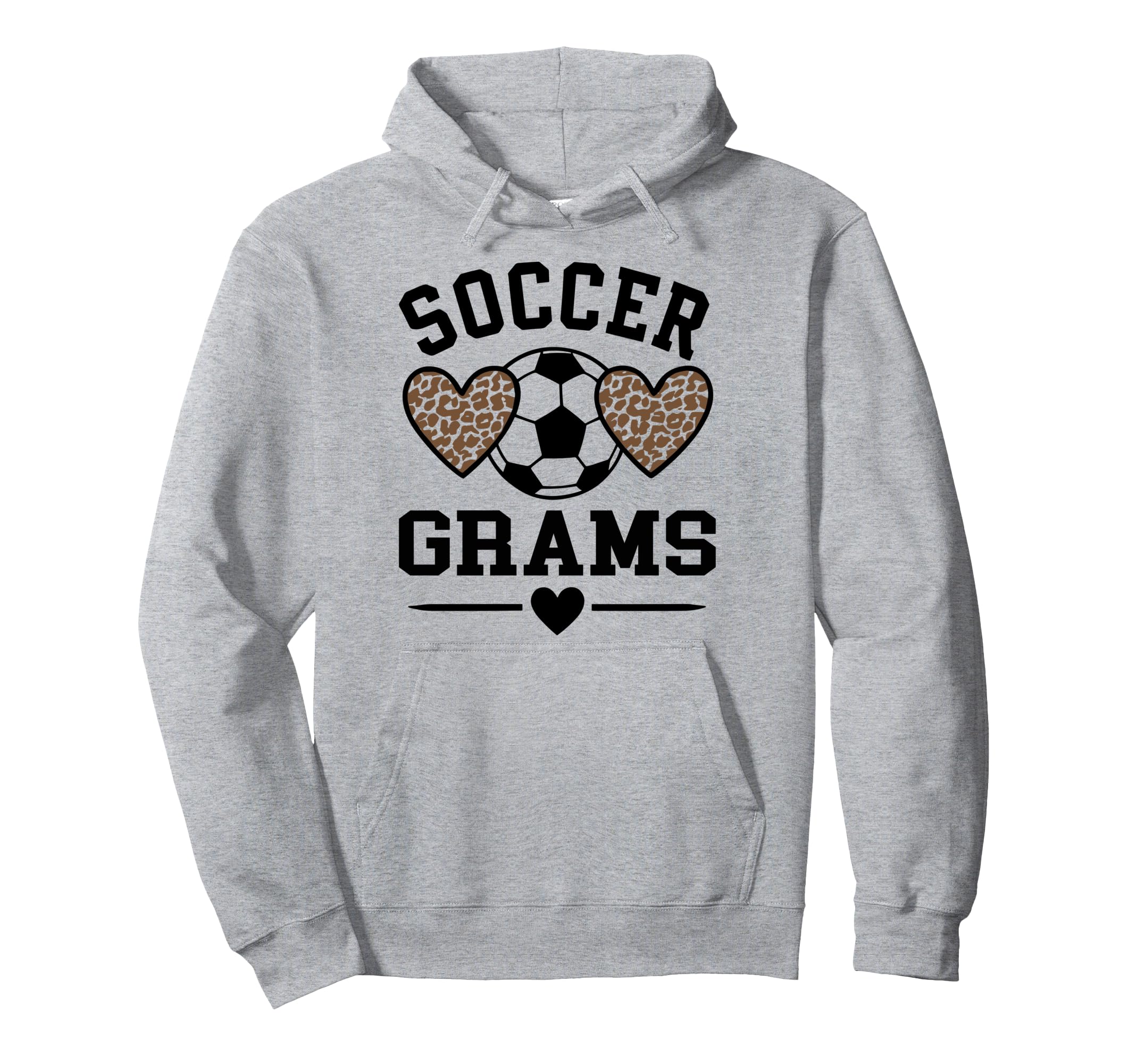 Funny Soccer Leopard Grams Soccer Player Hoodie - Trendy Graphic for Adults