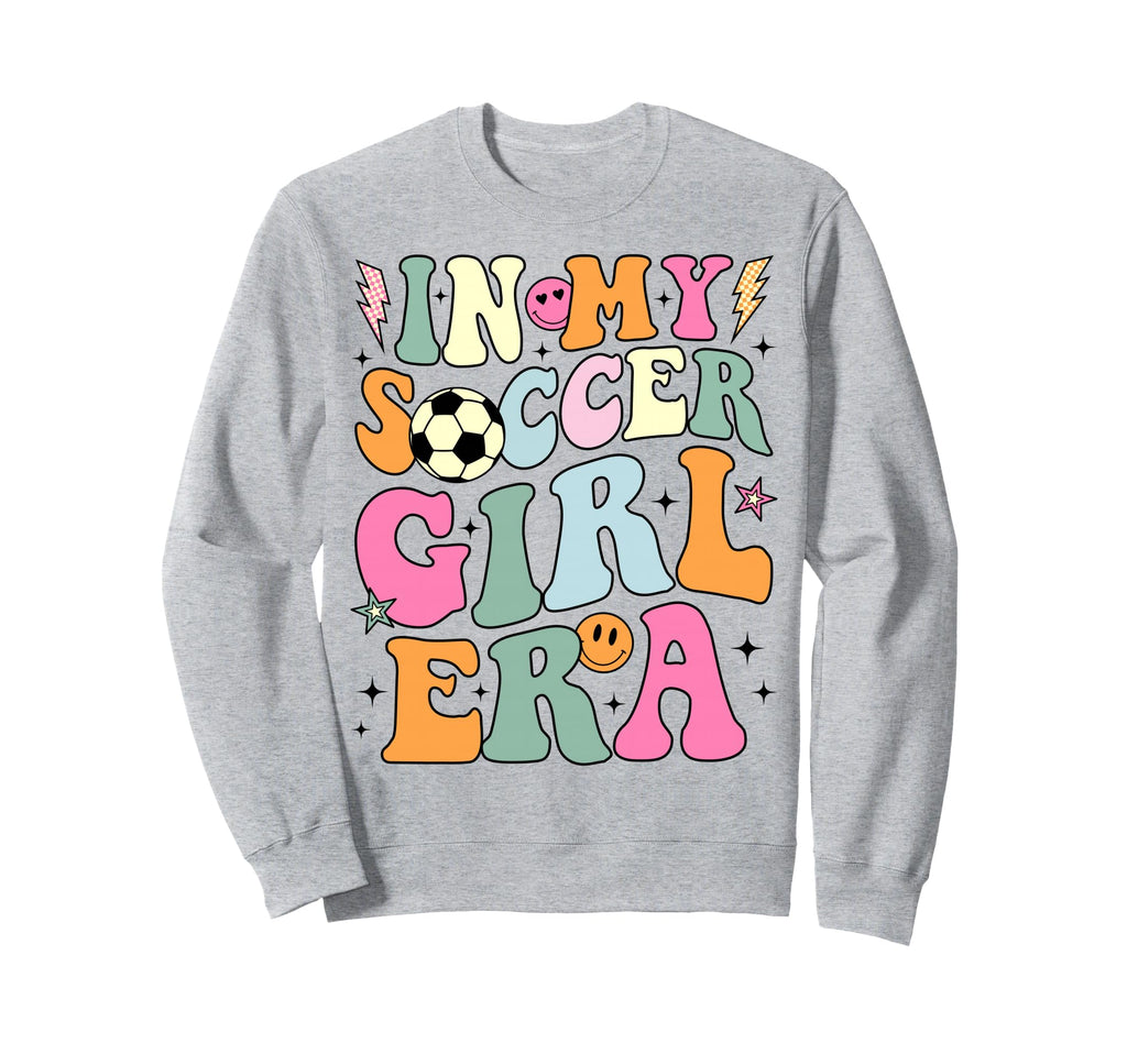 My Soccer Era Groovy Soccer Sweatshirt - Aesthetic Graphic for Adults