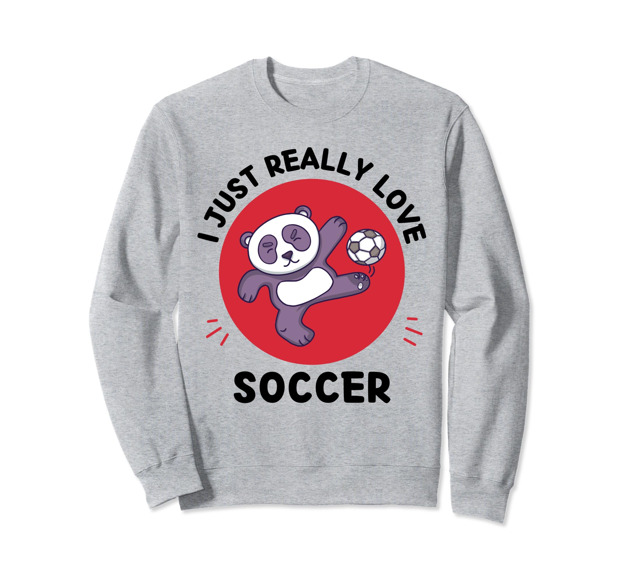 Kawaii Panda Lover I Just Really Sweatshirt - Custom Art Print for Adults