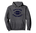 Dallas Distressed Football Sports Hoodie - Minimalist Print Unisex
