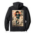 Manga Soccer Striker Football Player Hoodie - Unique Graphic Unisex