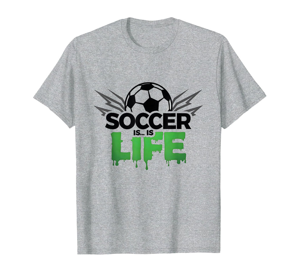 Soccer Is Life Passionate Fan Sports T-Shirt - Minimalist Print Unisex