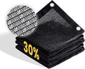 VICLLAX 30% Shade Cloth, 14x22FT Durable Black Mesh Trap with Every 3 FT Grommet, Sun Shade Fabric Netting for for Plants Cover, Greenhouse, Chicken Coop, Barn Kennel, Garden Patio