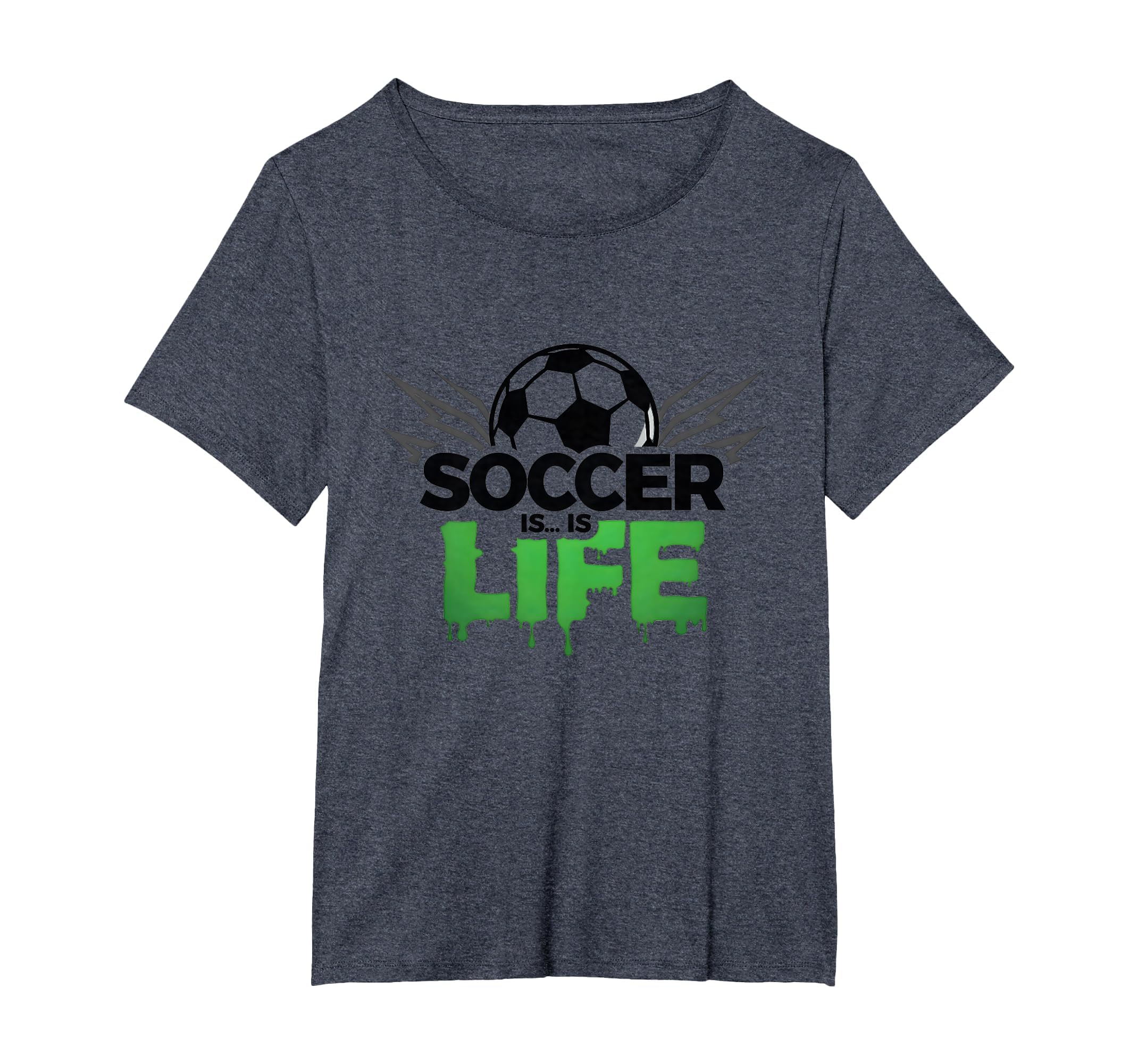 Soccer Is Life Passionate Fan Sports T-Shirt - Aesthetic Graphic Men Women