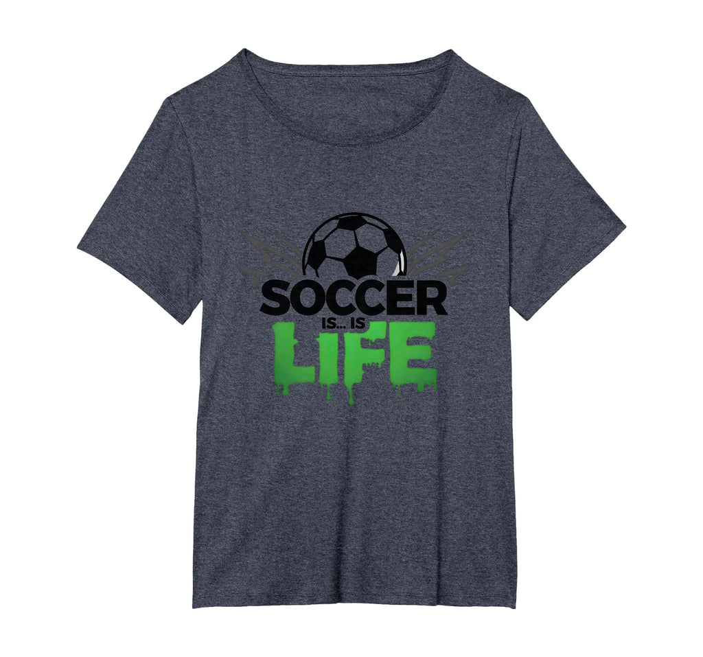 Soccer Is Life Passionate Fan Sports T-Shirt - Minimalist Print Unisex