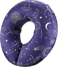 BENCMATE Inflatable Dog Cone Collar Alternative, Soft Dog Cone for Small Medium Large Dogs and Cats, Neck Recovery ECollar Donut Collar After Surgery (XLarge, Constellation)