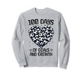 100 Days School Soccer Heart Love Sweatshirt - Graphic Print Men Women