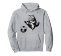 Funny Soccer Cat Football Kitten Cat Hoodie - Aesthetic Graphic for Adults