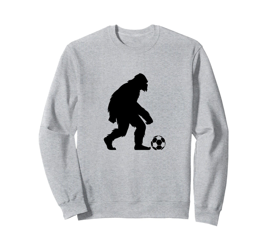 Funny Bigfoot Soccer Football Sweatshirt - Unique Graphic for Adults