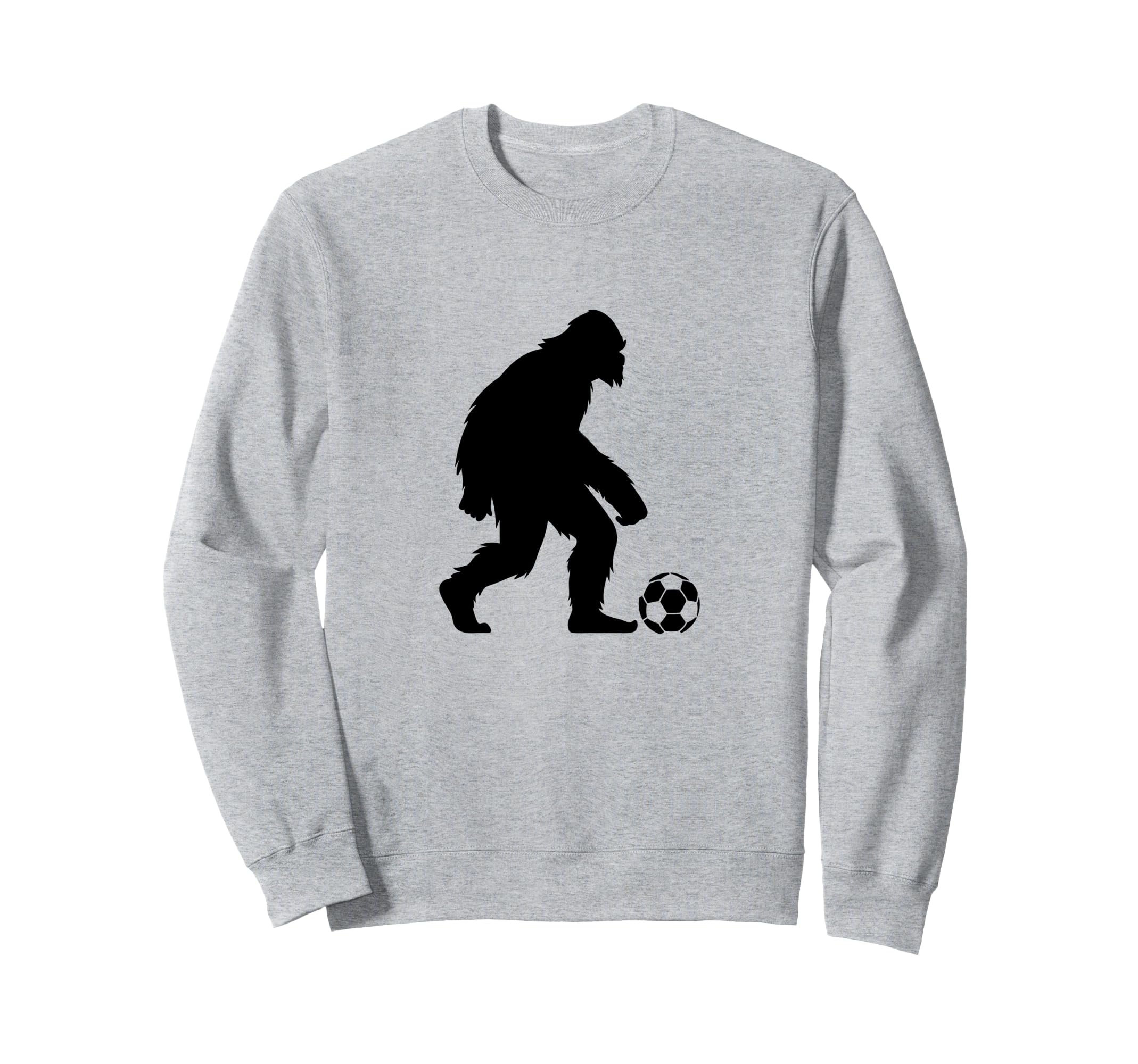 Funny Bigfoot Soccer Football Sweatshirt - Unique Graphic for Adults