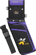 SUNYA X510 Field & Competition Hip Arrow Quiver | 3-Slot Noise-Free Archery Quiver with Sturdy Storage System (42x18cm)
