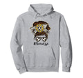 Nurse Life Soccer Leopard Messy Bun Hoodie - Graphic Print for Adults