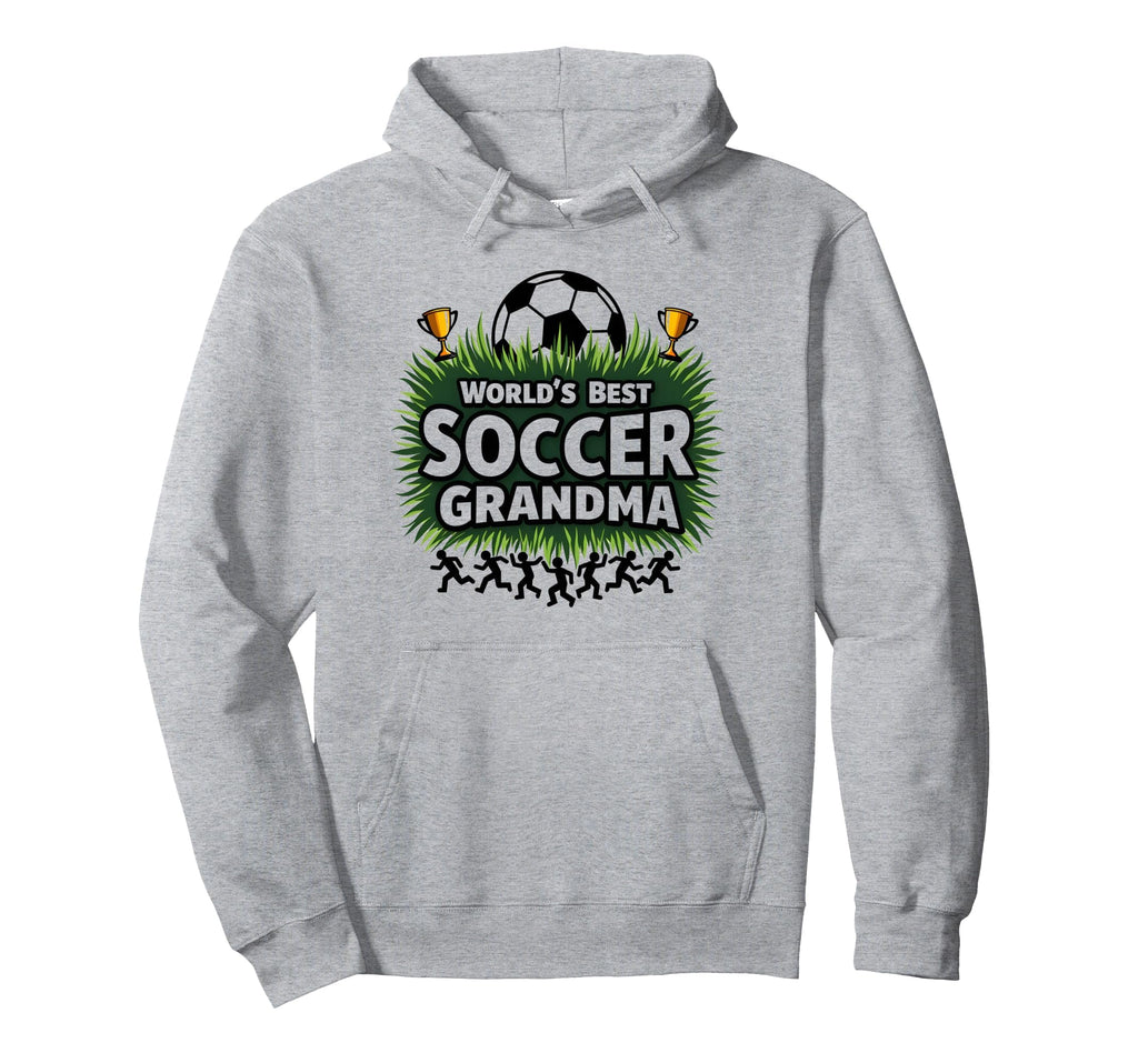 Worlds Best Soccer Grandma Champion Hoodie - Trendy Graphic Men Women