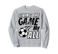 Soccer Mom Soccer Dad Motivational Sweatshirt - Minimalist Print Unisex