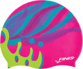 FINIS Mermaid Kids Swim Cap - 100% Silicone - Fun Prints - Universal Fit - Chlorine Protection
