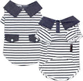 Parisian Pet Preppy Boy Polo Dog Shirt – Puppy Outfits – 100% Cotton Doggie Clothes – Cute Machine Washable Puppy Apparel - Dog Shirts for Medium Dogs M