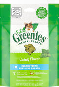 Greenies Feline Adult Dental Cat Treats, Catnip Flavor, 2.1 oz. Pack