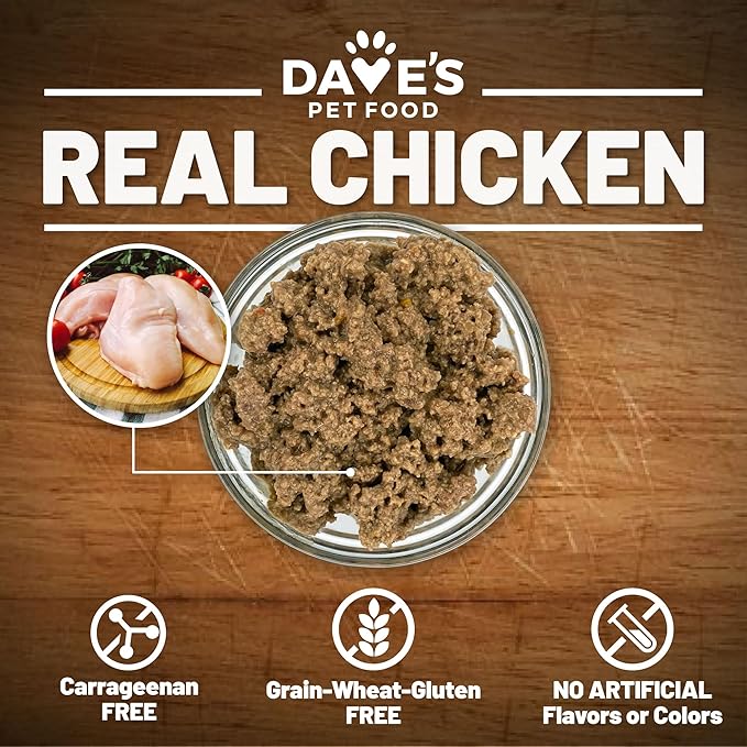 Dave's Pet Food Grain Free Wet Canned Cat Food Pate (Gobblicious Gourmet), Made in USA Naturally Healthy, Added Vitamins & Minerals, 13 oz Cans (12 Pack)