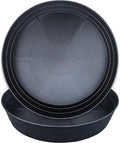 Plant Saucer 12 Inch 2 Pack 10 12 14 16 18 20 25, Plastic Plant Trays for Pots，Extra-Deep Plant Water Dray Tray, Bird Bath Bowl, Heavy Flower Plant Saucers Indoors and Outdoor No Holes