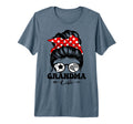 Grandma Life Messy Bun Hair Funny Soccer T-Shirt - Novelty Apparel Unisex
