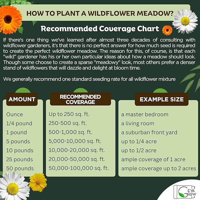 Bulk Wildflower Seed - Bird & Butterfly Garden Seed Mix | Bulk 300,000+ Annual & Perennial Flower Seeds for Planting - Attracts Hummingbirds & Butterfly | No Messy Bags or Packets | Bulk 1 Pound Jar