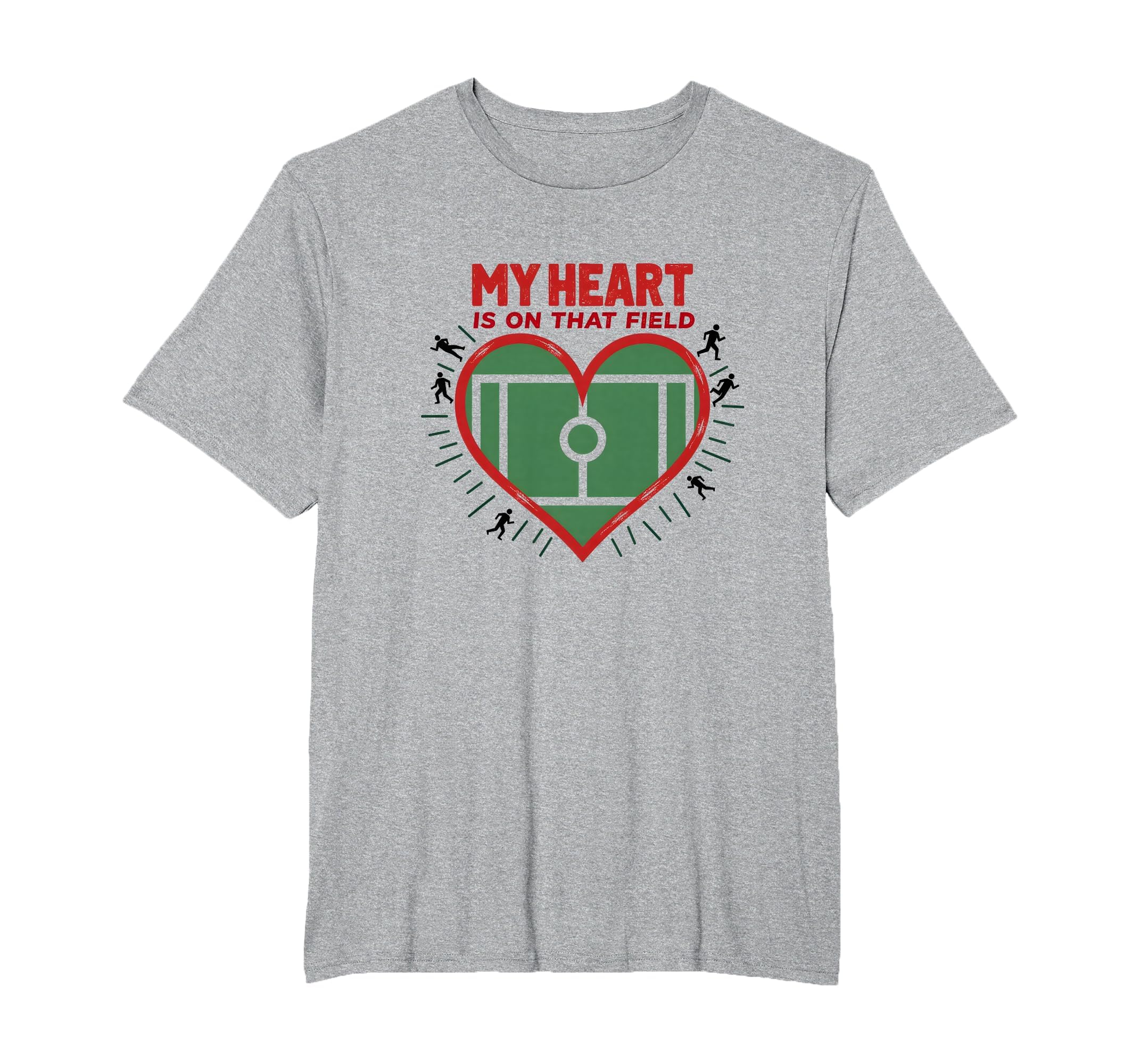 My Heart Is That Field Soccer Fan T-Shirt - Aesthetic Graphic Men Women