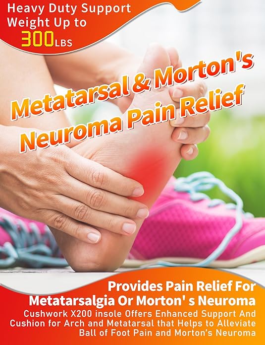 Metatarsalgia Insoles for Ball of Foot Pain,Morton's Neuroma,Arch Supports Insoles,Orthotic Insoles,Men Women Shoe Insert for Metatarsal,Foot Pain Relief