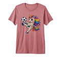 Kawaii Soccer Just Who Loves Unicorn T-Shirt - Fun Novelty Design Unisex