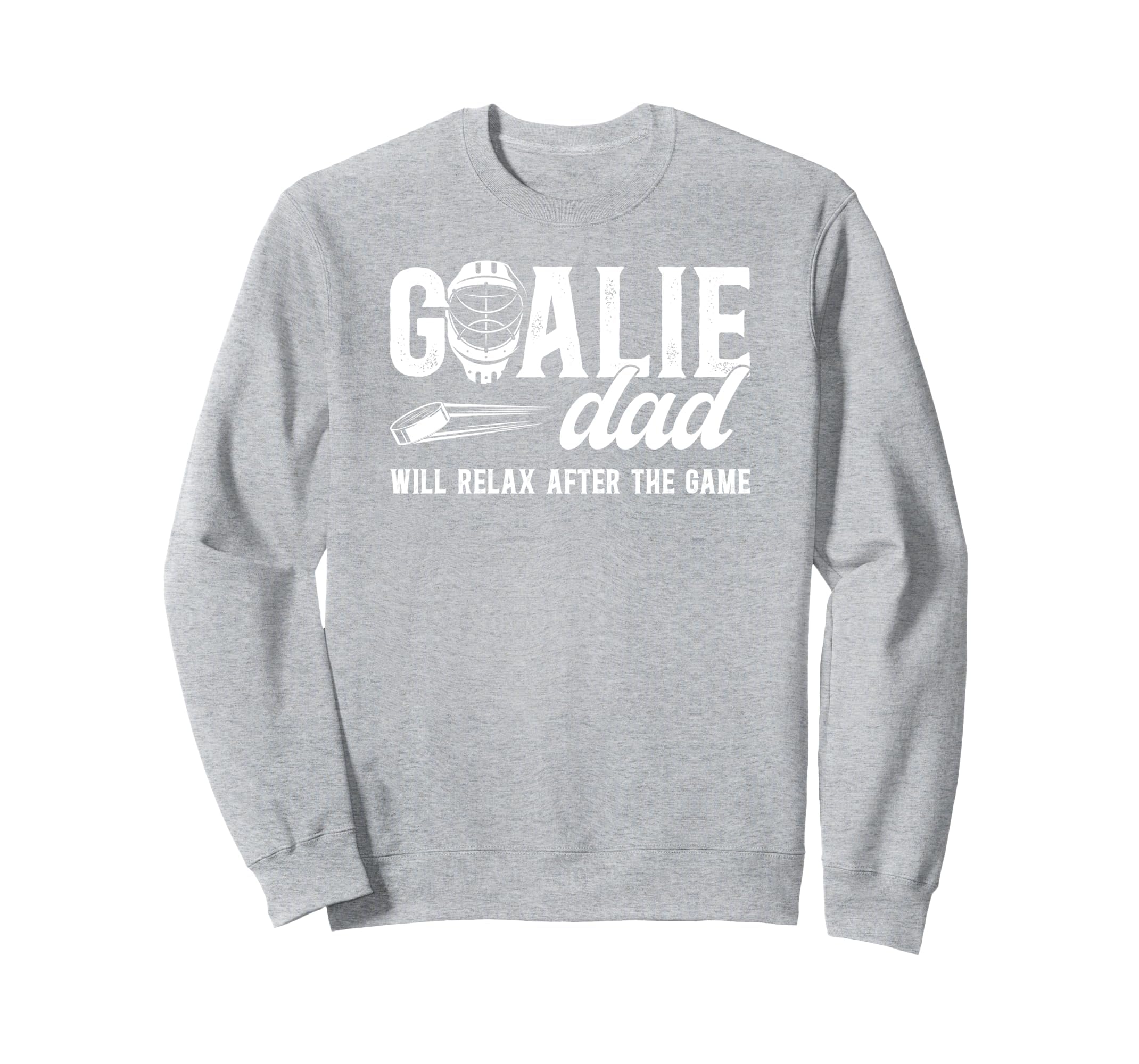Funny Hockey Goalie Dad Ice Hockey Sweatshirt - Aesthetic Graphic Unisex